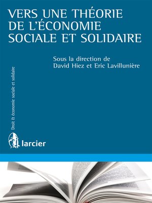 cover image of Vers une théorie de l'économie sociale et solidaire